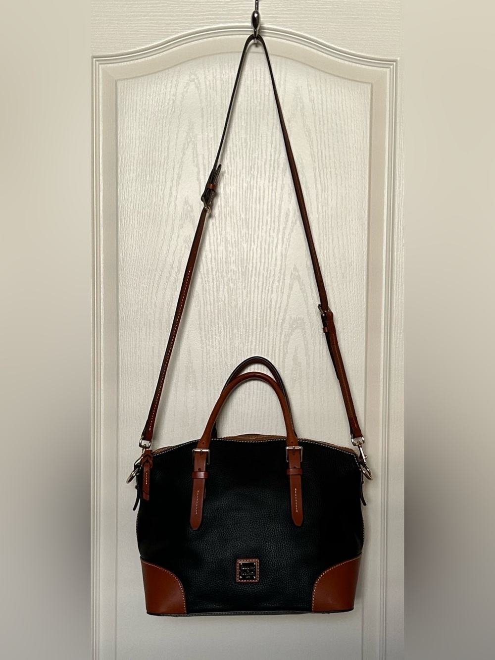 Dooney & Bourke Pebble Grain Domed Satchel in Black - Picture 9 of 9